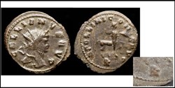ROME GALLIEN APOLLINI CONS AVG centaure à droite delta EN EXERGUE GALLIENUS AVG