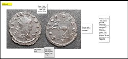ROME GALLIEN SOLI CONS AVG pègase à gauche A en exergue GALLIENVS AVG