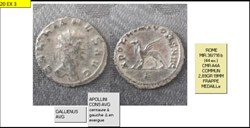 ROME GALLIEN  APOLLINI CONS AVG GRIFFON à gauche  Δ en exergue GALLIENUS AVG