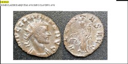 ROME CLAUDE II AEQVITAS AVG IMP C CLAVDIVS AVG