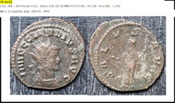 ROME CLAUDE II SALUS AVG IMP C CLAVDIVS AVG