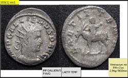 VIMINACIUM GALLIEN LAETIT TEMP IMP GALLIENVS P AVG