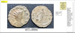 ROME GALLIEN ANNONA AVG Q EN EXERGUE GALLIENVS AVG