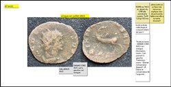 ROME GALLIEN DIANAE CONS AVG cerf a gauche x en exergue GALLIENVS AVG