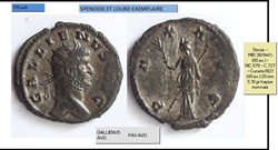 SISCIA GALLIEN  PAX AVG GALLIENVS AVG