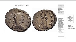 SISCIA GALLIEN FELICI AET GALLIENVS AVG