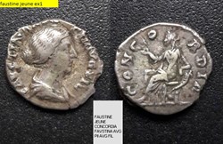 ROME FAUSTINE JEUNE CONCORDIA FAVSTINA AVG PII AVG FIL