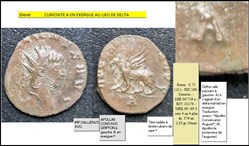 ROME GALLIEN  APOLLINI CONS AVG GRIFFON à gauche  A  en exergue !! IMP GALLIENVS AVG