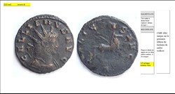 ROME GALLIEN SOLI CONS AVG A EXERGUE Pégase à droite GALLIENVS AVG