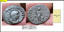 ROME VALERIEN 1ER CONSERVT AVGG q champ gauche IMP VALERIANVS AVG