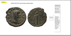 SISCIA GALLIEN PAX AVG S dans le champ droit, I dans le champ gauche GALLIENUS AVG