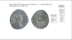 ROME GALLIEN IOVI CONS AVG chèvre à gauche sigma en exergue GALLIENVS AVG