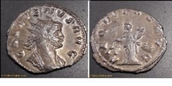 ROME GALLIEN AEQUITAS AVG VI champ droit GALLIENUS AVG