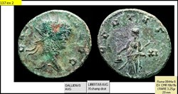 ROME GALLIEN LIBERTAS AVG XI champ droit GALLIENVS AVG