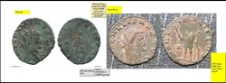 ROME GALLIEN MARTI PACIFERO A CHAMP gauche IMP GALLIENVS AVG