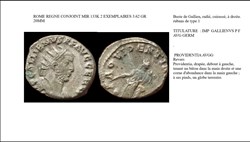 ROME GALLIEN PROVIDENTIA AVGG IMP GALLIENUS PF AVG GERM