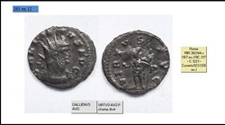 ROME GALLIEN VIRTVS AVG P champ droit GALLIENVS AVG