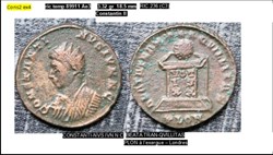 LONDRES CONSTANTIN II BEATA TRANQVILLITAS VOT/IS/XX PLON CONSTANTINVS IVN N C