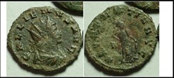 ROME GALLIEN ABVNDANTIA AVG B champ gauche GALLIENUS AVG