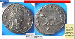 ROME GALLIEN  LIBERO.P.CONS AVG  Panthère marchant à gauche, B en exergue GALLIENVS AVG