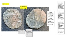 ROME GALLIEN ABVNDANTIA AVG B CHAMP GAUCHE GALLIENUS AVG