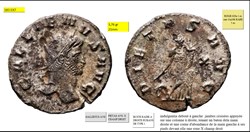 ROME GALLIEN  PIETAS AVG  X CHAMP DROIT GALLIENUS AVG