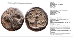 PROVINCIALE TRAJAN PHENICIE TYR Astarté debout à gauche sur la galère Tyché
