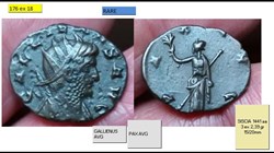 SISCIA GALLIEN PAX AVG GALLIENUS AVG