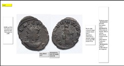 ROME GALLIEN ABVNDANTIA AVG/ B champ gauche GALLIENUS AVG
