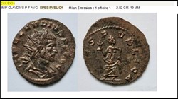 MILAN CLAUDE II SPES PVBLICA IMP CLAVDIVS P F AVG