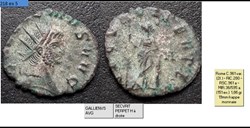 ROME GALLIEN  SECVRIT PERPET H à droite  GALLIENVS AVG