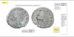 ROME GALLIEN DIANAE CONS AVG biche à gauche E EN EXERGUE IMP GALLIENUS AVG