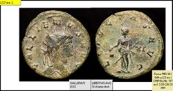 ROME GALLIEN LIBERTAS AVG XI champ droit GALLIENVS AVG
