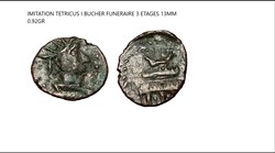 IMITATION TETRICUS I  CONSECRATIO bûcher funéraire à 3 étages (CLAUDE II)