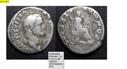 ROME VESPASIEN PON MAX - TR P COS V IMP CAESAR VESPASIANVS AVG