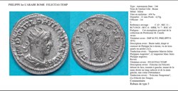 ROME PHILIPPE I L'ARABE FELICITAS TEMP IMP M IVL PHILIPPVS AVG