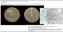 PROVINCIALE PHILIPPE II LYDIA SAITTA CAITTHNΩN. M IOVΛI ΦΙΛΙΠΠOC K