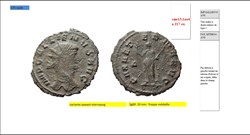 ROME GALLIEN PAX AETERNA AVG delta champ gauche IMP GALLIENUS AVG