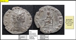 MILAN GALLIEN FORTUNA REDUX S.M. EN EXERGUE IMP GALLIENVS AVG