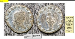 ROME GALLIEN ABVNDANTIA AVG IMP GALLIENVS AVG