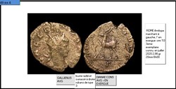 ROME GALLIEN DIANAE CONS AVG Antilope marchant à gauche, Γ en exergue GALLIENUS AVG