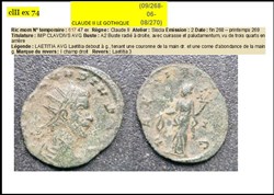 SISCIA CLAUDE II LAETITIA AVG I champ droit IMP CLAVDIVS AVG