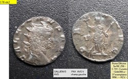 ROME GALLIEN PAX AVG V champ gauche GALLIENVS AVG