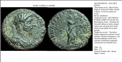 ROME MARC AURELE SECVRITAS PVBLICA IMP VI COS III/ S|C M ANTONINVS - AVG TR P XXVII