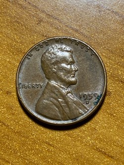 1959-D Lincoln Memorial Penny