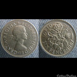 6 Pence 1967