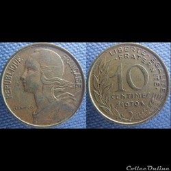 10 Centimes 1970