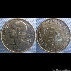 5 Centimes 1973