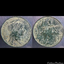 10 Centimes 1898
