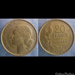 20 Francs 1953